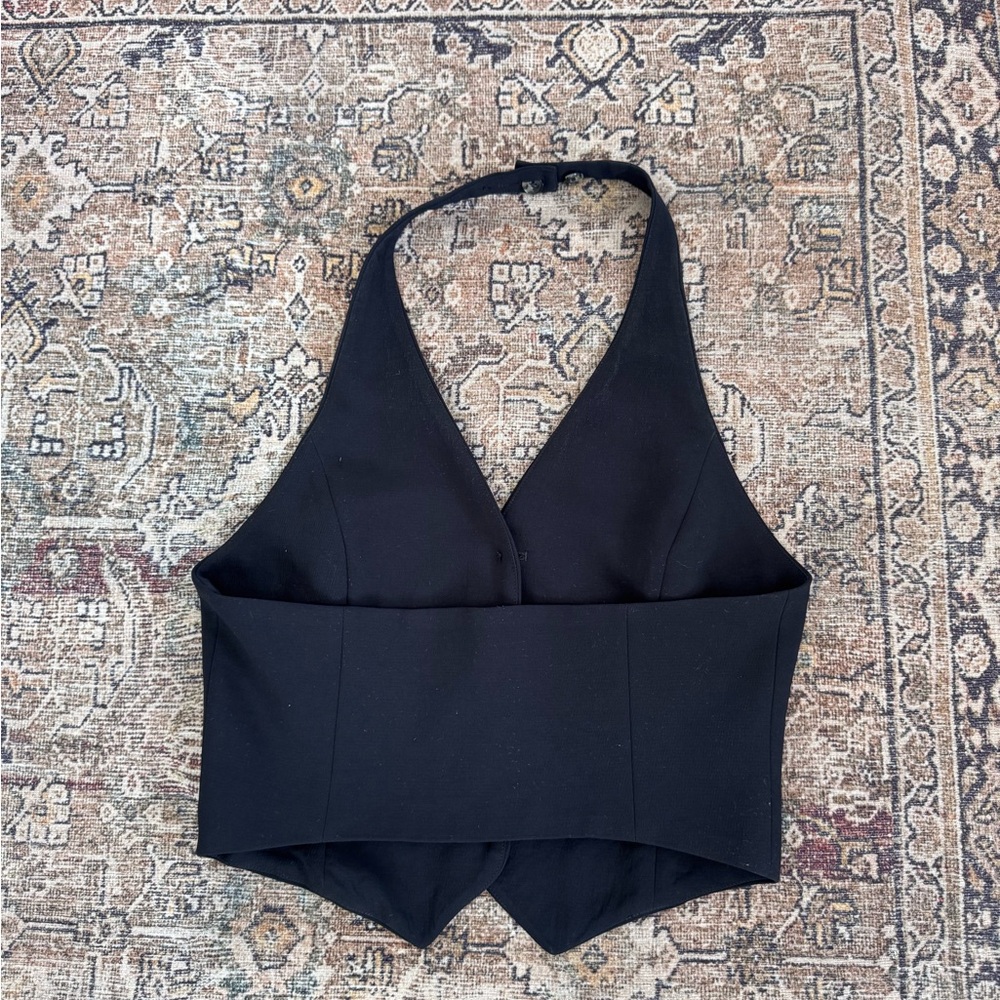 Aritzia Wilfred Vito Vest Crepette Size 8 - Picture 3 of 6